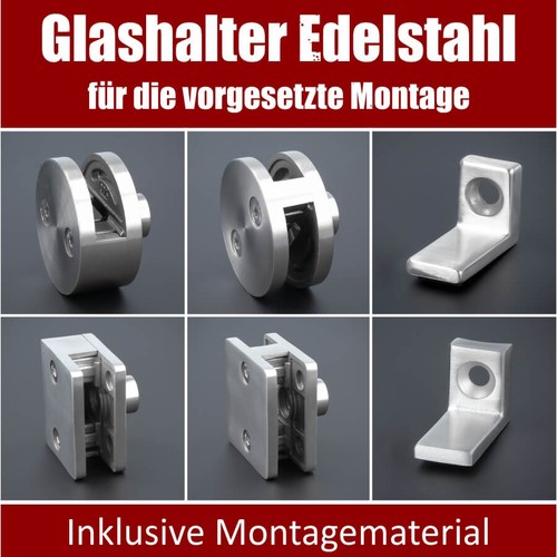 Glashalter vorgesetzte montage - glashalter,