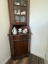 Antike Vitrine Glas/Holz