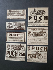 7x Werbung - Puch Motorrad - Austro Daimler Puchwerke