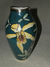 Art Deco Vase  - Silberporzellan - Silver Overlay Vase - Manufaktur Veyhl