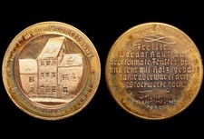 HELMUT KÖNIG: Kupfer-Medaille 1988. KARL MAY - GEBURTSHAUS HOHENSTEIN-ERNSTTHAL.