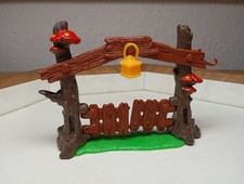 Schleich Gartentor Eingang Tor Gate Zaun - 40050 - Schlümpfe Geschlumpfe Zubehör
