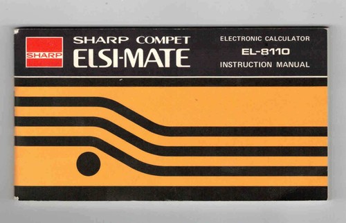 Sharp compet elsi - elsi-mate, el-8110