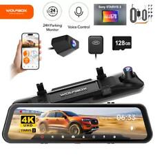 WOLFBOX G900Pro WiFi Touch Screen Rear View Mirror Dash Cam Parking Monitor NEU