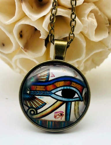Kette anhänger cabochon 25mm - kette,