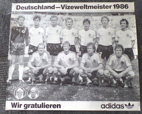Fußball plakat 1986 - fußball-plakat,