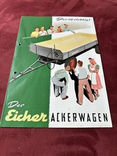 Original Eicher Ackerwagen Prospekt Traktor Schlepper Brochure
