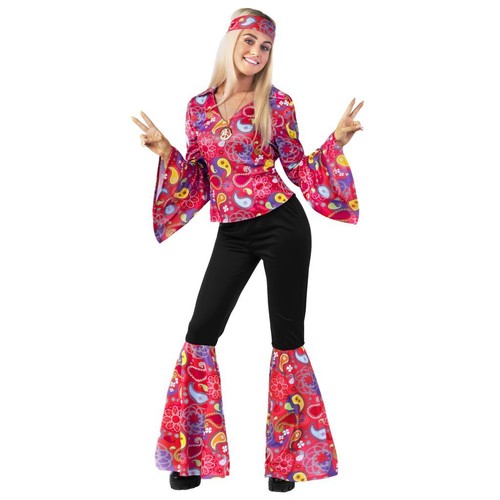 70er zeitreise rosa hippie - rosa,