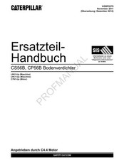 Caterpillar CS56B CP56B Bodenverdichter Ersatzteilhandbuch Ersatzteilkatalog