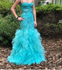 Jovani Aqua Pailletten Perlen