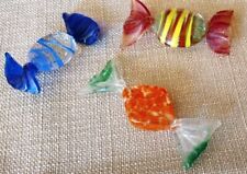 Dekoration 3 Bonbon aus buntem Glas TOP neuwertig ? Glasbonbon