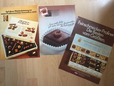 3 x ORIG.WERBUNG; REKLAME 1970 -82  TRUMPF Pralinen Schokolade
