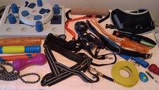 Hundegeschirr Maulkorb Leine Hundespielzeug Konvolut