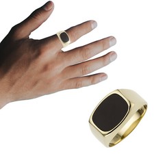 Herren Ring 585 Gold Gelbgold
