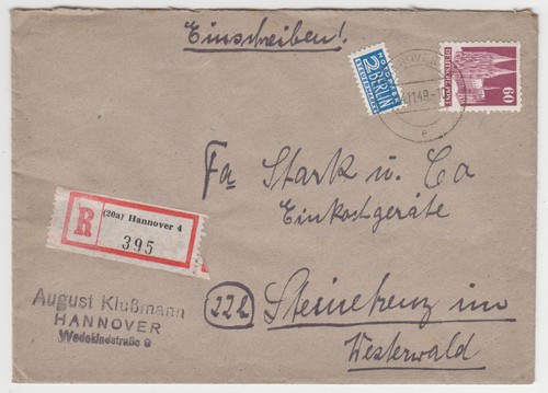 Einschreiben hannover 4 - (20a),