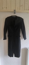 Zara Black Tweed Military Coat