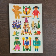 DDR Abziehbild Schiebebild WEIHNACHTEN Nußknacker ...  Mot. 898 1981 Spielzeug 