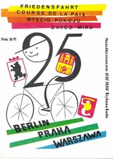 18F)  25. Friedensfahrt 1972,  Programm Heft Radfahren Radrennen Werbung