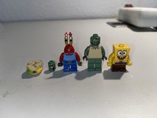 Lego Figuren, Spongebob, Mr.Krabs, Thaddäus, Plankton