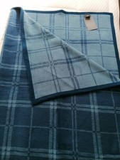 Ibena Wohndecke kuscheldecken 150x200 Art. 2389 blau Karo Wendeseite NEU!