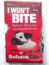 Maulkorb kleine Hunde *NEU* 12 cm Schnauzenumfang "I won't bite" (Size 1) MIKKI