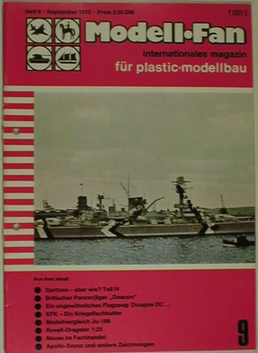 Modell fan heft - modell-fan, 9/75