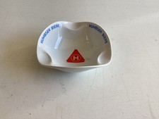 Aschenbecher alt Keramik weiss Humbser Biere Fürth/Bayern Schönwalt tolle Form !