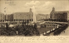 Ak Friedrichsfeld Mannheim in Baden, Friedrichsplatz  Brunnen, ... - 4909612