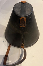 Alt Pickelhaube Lederhelm Behälter leer  Kaiserzeit Ausrüstung 29x28x24cm defekt