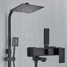 Edelstahl Duschsystem Duschset Duscharmatur Mischbatterie Regendusche Handbrause