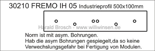 Ih05 modelbahn modulprofil - , modelbahn-modulprofil