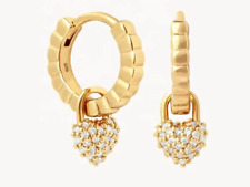 925 Silber Damen Ohrringe Gold