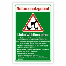 Schild Naturschutzgebiet