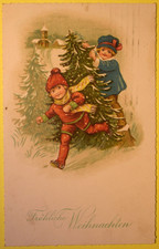 AK Postkarte Weihnachten 1924 Gruß aus Hamburg nach Rendsburg Neue Kielerstr 68I