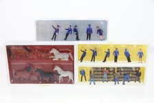 H0 Preiser 14011 0034 10150 verschiedene Figuren Pferde Konvolut N94