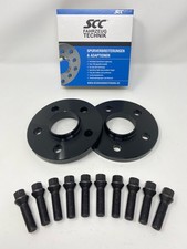 20mm 2x10mm Spurverbreiterung SCC für Volvo 5x108 63,4 + Radschrauben Spurplatte