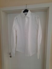 Charles Tyrwhitt Hemd Langarm weiß slim fit Gr. 15,5, Manschettenknopfärmel