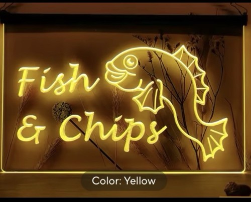 Fish chips led - fish, &