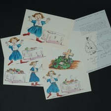 5 orig. Illustrationen