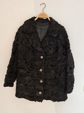Echtpelz Pelzjacke, schwarze Persianer Jacke, Länge 80cm *guter Zustand*
