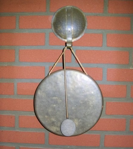 Wand gong messing - gong, 50/60er