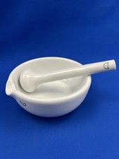 Mörser mit Pistill glatt Haldenwanger Berlin 55-6a & 56-6a Porzellan Labor