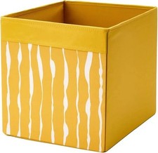 2 x Ikea Drona dunkelgelbe Aufbewahrungsboxen Rosali Cath Kidston Würfel Kallax Einheit neu