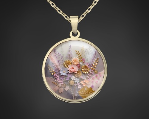 Halskette kette mit rundem - kette,