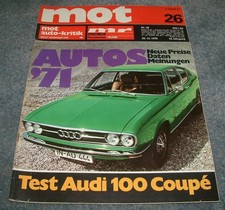 MOT 26/1970 Audi 100 S Coupe