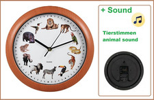 Wilde-Tiere-Wanduhr-Afrika-Ame