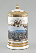 a-9248063-d Bierkrug Städte-Ansichten Binding Brauerei Frankfurt 11x15x21cm
