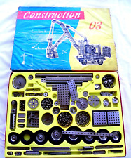 Alter Metallbaukasten aus der DDR Zeit -  Construction 03 - guter Sammlerzustand