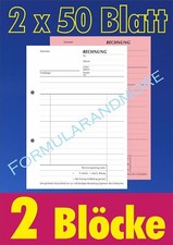 RECHNUNGSBLOCK, 2 STÜCK,DIN