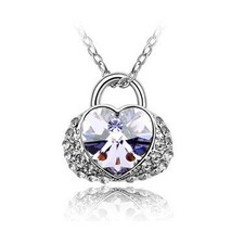 Kette Kristall Halskette HEART